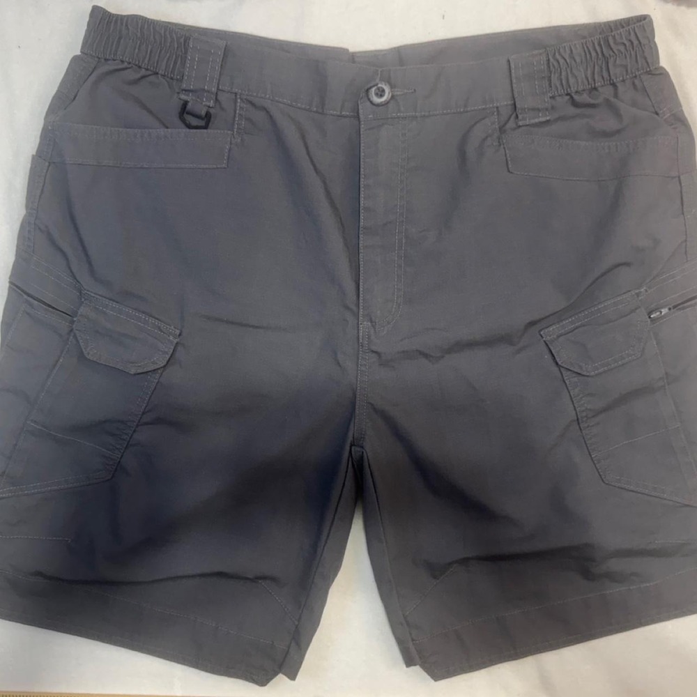 5.11 Tactical Cargo Shorts 40 inch  Mens Gray Ripstop Cargo Multi-Pocket Outdoor